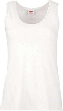 Fruit Of The Loom 61376 Womens Sleeveless Ladies Lady-Fit Valueweight Vest Tank Top - White - Small von Fruit of the Loom