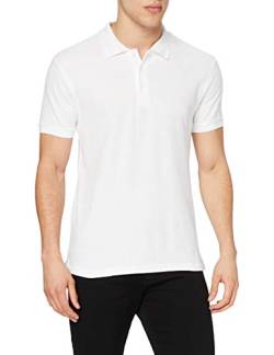 Fruit of the Loom Herren Poloshirt SS035M Weiß, Large von Fruit of the Loom