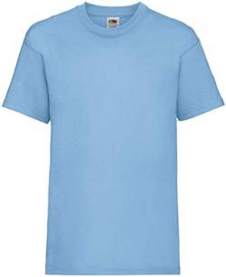 Fruit of the Loom 10er Pack Valueweight T Kids T-Shirt Kinder Unisex NEU, Farbe:Pastellblau, Größe:164 von Fruit of the Loom