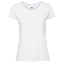 Fruit of the Loom Damen Ringspun Premium T-Shirt (S) (Schnee) von Fruit of the Loom