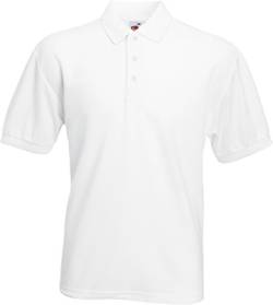 Fruit of the Loom - Heavy Piqué Poloshirt 'Heavyweight 65/35 Polo' XXL,White von Fruit of the Loom