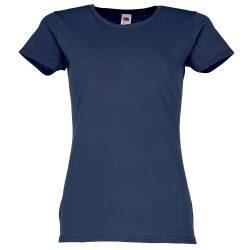 Fruit of the Loom Ladies Iconic T-Shirt Größe S - XXL, Farbe:Navy, Größe:XS von Fruit of the Loom