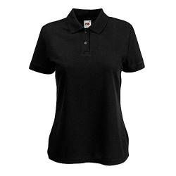 Fruit of the Loom - Ladies Polo Mischgewebe XS,Black von Fruit of the Loom