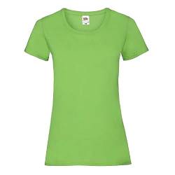 Fruit of the Loom Lady-Fit Valueweight Damen T-Shirt (S) (Limette) von Fruit of the Loom