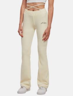 Fubu Signature Velours Flared Leggings offwhite von Fubu