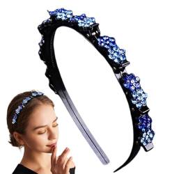 Clip-Stirnbänder für Damen,Haarnadel-Stirnbänder für Damen,Strass Haarnadel Stirnband Damen Haarschmuck - Praktisches Haarspangen-Stirnband, Haarnadel-Haarband für den täglichen Gebrauch von Fulenyi