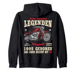 30. Geburtstag Mann Biker Geschenk 1995 Motorrad Chopper Kapuzenjacke von FunShirtDealer für Biker