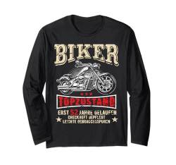 52 Geburtstag Mann Biker Geschenk "Grunch" Motorrad Chopper Langarmshirt von FunShirtDealer für Biker