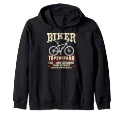 60. Geburtstag Mann Geschenk lustig Biker Fahrrad Kapuzenjacke von FunShirtDealer