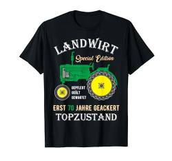 70. Geburtstag Mann Geschenk lustig Farmer Bauer Landwirt T-Shirt von FunShirtDealer
