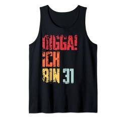 Herren Digga Ich Bin 31 Geburtstag Jahre Lustig Spruch Mann Tank Top von FunShirtZ