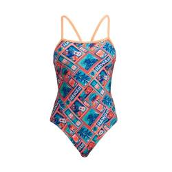 Funkita Tiki Tango Badeanzug Damen/Frauen chlorresistent schnelltrocknend, Größe:36 von Funkita