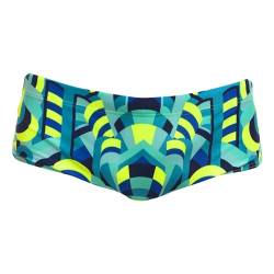 FUNKY TRUNKS Herren Badehose Schwimmhose Swimwear Trunks Cirque du Swim, Farbe:Mehrfarbig, Artikel:-Cirque du Swim, Größe:L von Funky Trunks