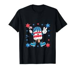 Eiscreme 4. Juli Feiern Unabhängigkeitstag Junge Mädchen T-Shirt von Funny 4th of July Celebrations Independence Day