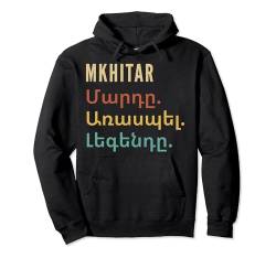 Funny Armenian First Name Design - Mkhitar Pullover Hoodie von Funny Armenian First Name Designs for Men