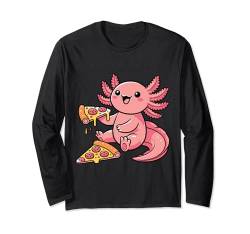 Axolotl Pizza-Liebhaber, Kawaii, Anime, lustig, Damen, Herren, Kinder Langarmshirt von Funny Axolotl Lover Gifts Graphic Tees