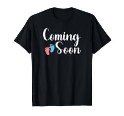 Baby Coming Soon 2024 Schwangerschaftsankündigung, Babyparty T-Shirt von Funny Baby Announcement Coming Soon Gender Reveal
