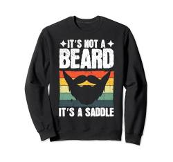 Lustiges Bart-Design für Männer und Jungen, Gesichtshaar-Bartsattel Sweatshirt von Funny Beard Gift Bearded Dad Beard Lover