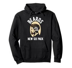 Beards Are New Six-Pack Funny Beard Lover Pullover Hoodie von Funny Beard Lover Quotes Apparel & Gifts