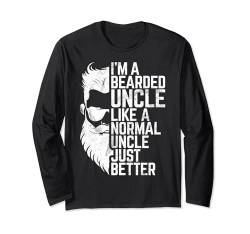 Ich bin ein bärtiger Onkel Wie ein normaler Onkel, nur besser Langarmshirt von Funny Bearded Uncle Humor Apparel