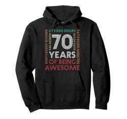 70. Geburtstag Lustiger Geburtstag 70 Jahre alt Retro Geburtstag Pullover Hoodie von Funny Birthday Apparel