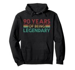 90. Geburtstag 90 Years Of Being Legendary Funny Birthday Pullover Hoodie von Funny Birthday