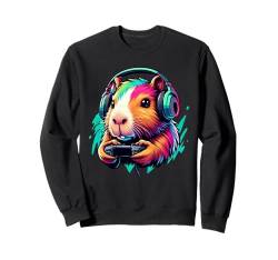 Capybara Gamer Humor Grafik für Capybara-Enthusiasten Sweatshirt von Funny Capybara Lover & Video Game Apparel