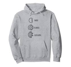 Rock Paper Scissors, Handspiel, süße Pfote, lustige Katze Pullover Hoodie von Funny Cat Lover Apparel & Accessories