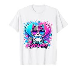 Crazy Cat Lady, lustige Katze, Meow, Katzen, Kätzchenliebhaber, Mädchen und Frauen T-Shirt von Funny Cat Lovers Cat Lady Apparel Co.