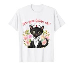 Krankenschwester RN LPN Cats CNA Cat Kitty Feline Lover Stillende Damen T-Shirt von Funny Cat Lovers Cat Lady Apparel Co.