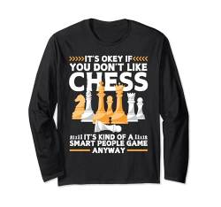 Beste Schachspieler-Kunst für Männer, Jungen, Kinder, Schachliebhaber, Neuheit Langarmshirt von Funny Chess Gift Game Pieces