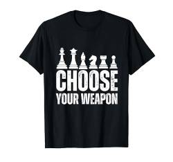 Schachkunst für Männer Frauen Schach Spielfiguren Schachliebhaber T-Shirt von Funny Chess Gift Game Pieces