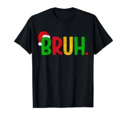 Weihnachtsbürste für Familien, Herren, Kinder, Jungen, Weihnachten, Pyjama T-Shirt von Funny Christmas Bruh Gift Tee For Toddlers Kids Pj