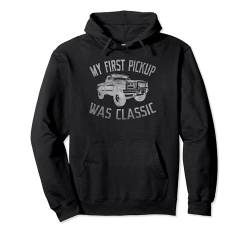 Mein erster Pickup war Classic Funny Pickup Graphic 1990 Pullover Hoodie von Funny Classic Pickup Truck Gift ideas