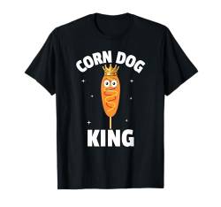 Lustiges Mais-Hunde-Geschenk für Kinder Männer King Hotdog Wurst Foodie T-Shirt von Funny Corn Dog Gift Corndog Lover