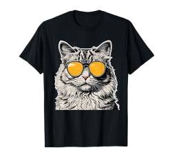 Cute Cat Motifs Starry Night For Cat Lover Cat Mom Cat Dad T-Shirt von Funny Cute Cat Motifs Cat Starry Night By GnineZa