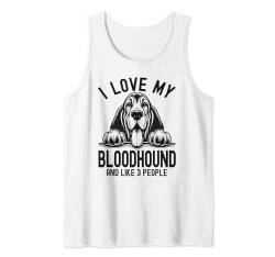 I Love My Bloodhound, lustige Sprüche Hundeliebhaber Tank Top von Funny Dog Lover Apparel For Men & Women