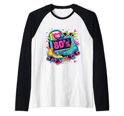 Vintage 80er Jahre Party Outfit Herren Damen 80er Jahre I Love The 80s Raglan von Funny Eighties 80s Costume Party I Love The 80's