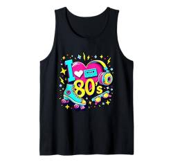 Vintage 80er Jahre Party Outfit Herren Damen 80er Jahre I Love The 80s Tank Top von Funny Eighties 80s Costume Party I Love The 80's