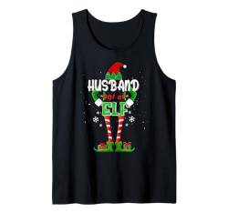 Ehemann einer Elfe passende Familiengruppe Weihnachtsfeier lustig Tank Top von Funny Elf Matching Family Group Christmas Gifts