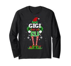 Gigi of a Elf, passende Familiengruppe, Weihnachtsfeier, lustig Langarmshirt von Funny Elf Matching Family Group Christmas Gifts