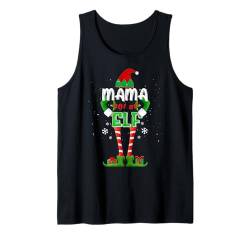 Mama einer Elfe passende Familie Gruppe Weihnachten Party lustig Tank Top von Funny Elf Matching Family Group Christmas Gifts