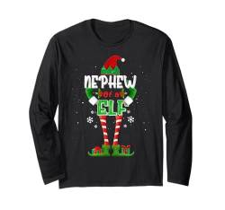 Neffe einer Elfe passende Familie Gruppe Weihnachten Party lustig Langarmshirt von Funny Elf Matching Family Group Christmas Gifts