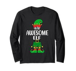 I'm The Awesome Elf Weihnachtsfeier Family Matching Xmas Langarmshirt von Funny Family Matching Christmas Apparel