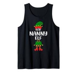 I'm The Nanny Elf Weihnachtsfeier Family Matching Xmas Tank Top von Funny Family Matching Christmas Apparel