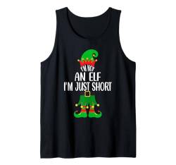 Ich bin kein Elf, ich bin nur ein kurzes Weihnachts-Familienmatching Tank Top von Funny Family Matching Christmas Apparel