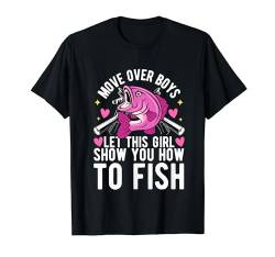 Lustige Angelkunst für Mädchen und Frauen, Angelliebhaber, Angler T-Shirt von Funny Fishing Gift Fisherman