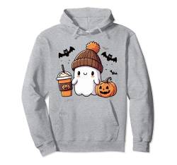 Süßes Geisterhemd Herbst Kürbis T-Shirt Kaffeeliebhaber Damen Herren Pullover Hoodie von Funny Ghost Pumpkin Halloween Shirt Women Men Kids