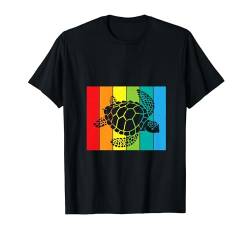 Vintage Schildkröte Lustige Meeresschildkröte Retro Schildkröten T-Shirt von Funny Gifts For Sea Turtle & Tortoise Lovers Gift