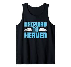 Hairway To Heaven - Hairless Men Funny Glatze Tank Top von Funny Gifts for Bald Men